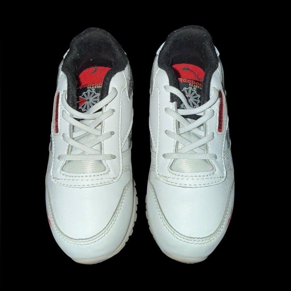 CLASSIC LEATHER STEP 'N' FLASH TODDLER 'WHITE VECTOR RED' - Picture 5 of 7